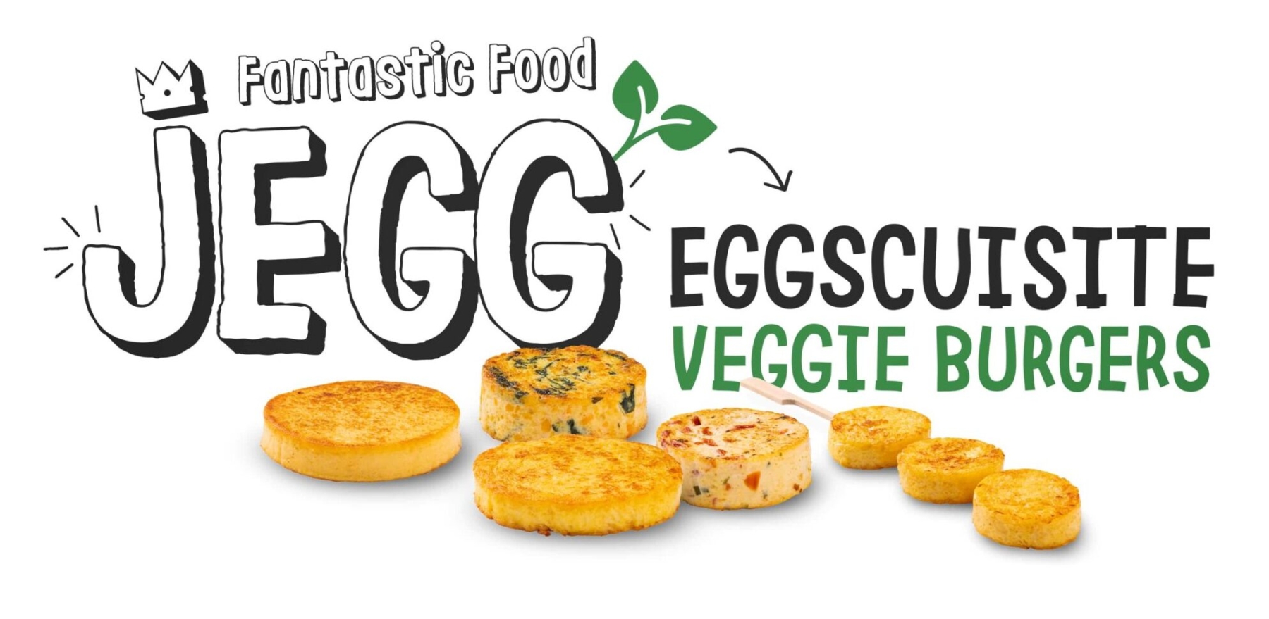 JEGG fantastic food - Eggbiscuisite veggie burgers